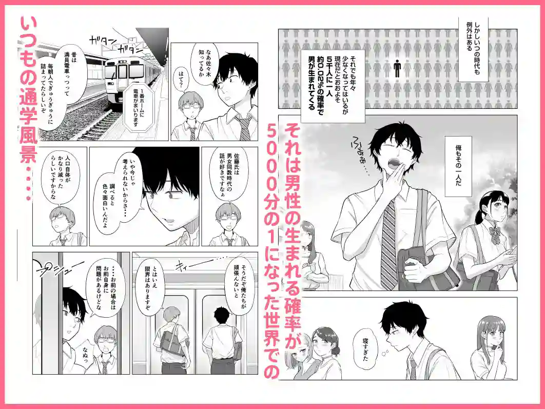 【伊達ろく】によるエロ漫画同人誌作品【男性が極端に少ないこの世界では、精子は貴重な資源です。（d_329785）】のサンプル_02