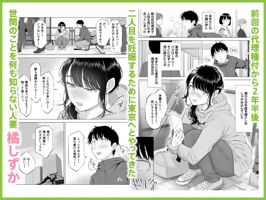 【伊達ろく】によるエロ漫画同人誌作品【俺が代理種付することになった人妻橘しずかさんはなんにも知らない!!その2(d_684334)】のサンプル_02